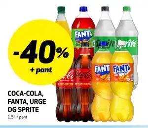 COCA-COLA, FANTA, URGE OG SPRITE