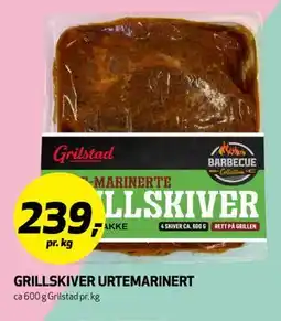Bunnpris GRILLSKIVER URTEMARINERT tilbud