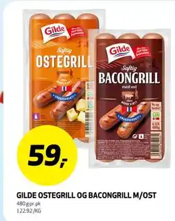 Bunnpris GILDE OSTEGRILL OG BACONGRILL M/OST tilbud