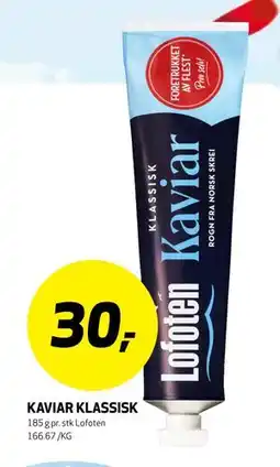 Bunnpris KAVIAR KLASSISK tilbud