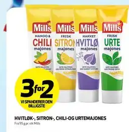 Bunnpris HVITLØK-, SITRON-, CHILI-OG URTEMAJONES tilbud