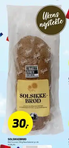 Bunnpris SOLSIKKEBRØD tilbud