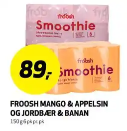 Bunnpris FROOSH MANGO & APPELSIN OG JORDBÆR & BANAN tilbud