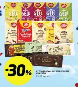 Bunnpris ET STORT UTVALG FESTPRODUKTER FRA FREIA tilbud