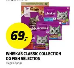 Bunnpris WHISKAS CLASSIC COLLECTION OG FISH SELECTION tilbud