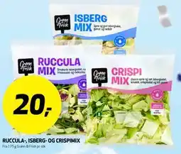 Bunnpris RUCCULA-, ISBERG- OG CRISPIMIX tilbud
