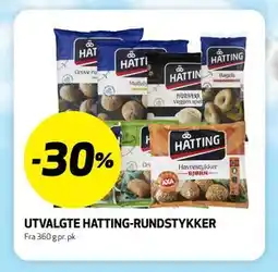 Bunnpris UTVALGTE HATTING-RUNDSTYKKER tilbud