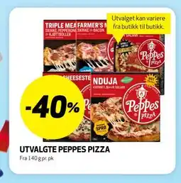 Bunnpris UTVALGTE PEPPES PIZZA tilbud