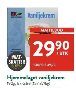 Jacobs Hjemmelaget vaniljekrem tilbud