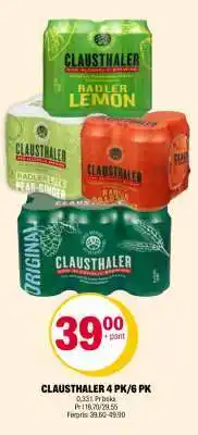 Coop Extra CLAUSTHALER 4 PK/6 PK tilbud