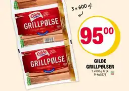 Coop Extra GILDE GRILLPØLSER tilbud