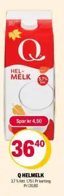 Coop Extra Q HELMELK tilbud