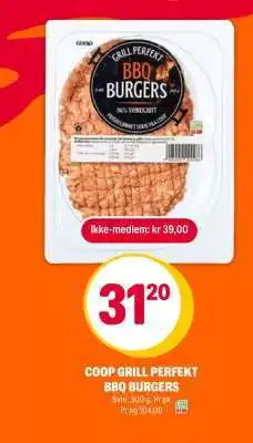 Coop Extra COOP GRILL PERFEKT BBQ BURGERS tilbud