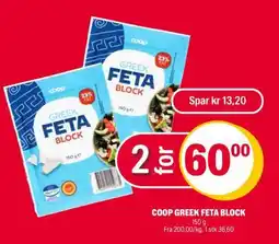 Coop Extra COOP GREEK FETA BLOCK tilbud