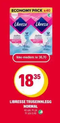 Coop Extra LIBRESSE TRUSEINNLEGG NORMAL tilbud