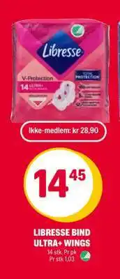 Coop Extra LIBRESSE BIND ULTRA+ WINGS tilbud