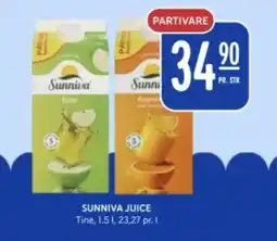 Rema 1000 TINE Sunniva juice tilbud