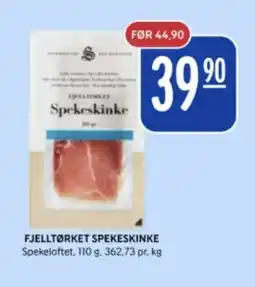 Rema 1000 SPEKELOFTET Fjelltørket spekeskinke tilbud