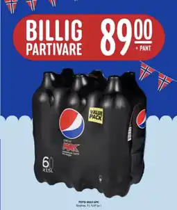 Rema 1000 Pepsi max 6pk tilbud