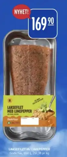 Rema 1000 GODE HAV Laksefilet m/limepepper tilbud