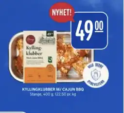Rema 1000 STANGE Kyllingklubber m/cajun bbq tilbud