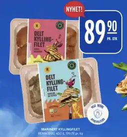 Rema 1000 REMA 1000 Marinert kyllingfilet tilbud