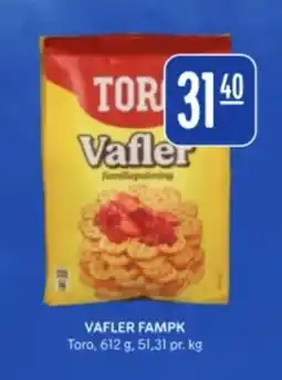 Rema 1000 TORO Vafler fampk tilbud