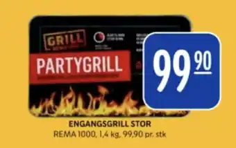 Rema 1000 REMA 1000 Engangsgrill stor tilbud