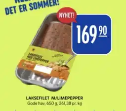 Rema 1000 GODE HAV Laksefilet m/limepepper tilbud