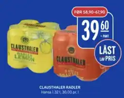 Rema 1000 HANSA Clausthaler radler tilbud