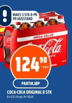 Coop Obs COCA-COLA Original 8 stk tilbud