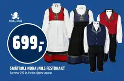 Coop Obs Småtroll nora/nils festdrakt tilbud