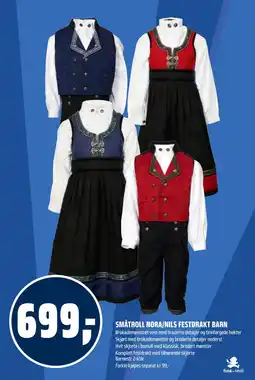 Coop Obs Småtroll nora/nils festdrakt barn tilbud
