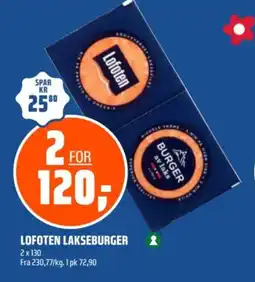 Coop Obs Lofoten lakseburger tilbud