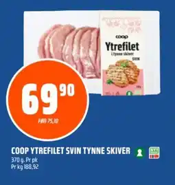 Coop Obs COOP Ytrefilet svin tynne skiver tilbud