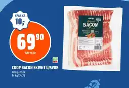 Coop Obs COOP Bacon skivet u/svor tilbud