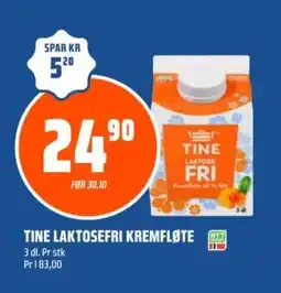 Coop Obs TINE Laktosefri kremfløte tilbud
