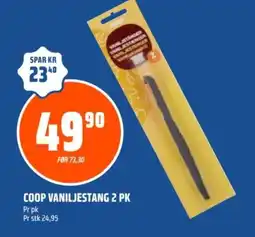 Coop Obs COOP Vaniljestang 2 pk tilbud