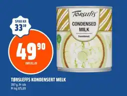 Coop Obs TØRSLEFFS Kondensert melk tilbud