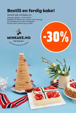 Coop Obs Bestill en ferdig kake! tilbud