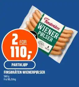 Coop Obs FINSBRÅTEN Wienerpølser tilbud
