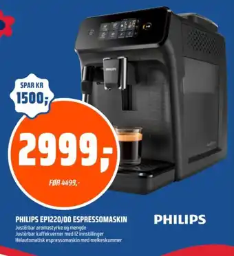 Coop Obs PHILIPS EP1220/00 Espressomaskin tilbud