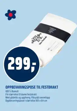 Coop Obs Oppbevaringspose til festdrakt tilbud