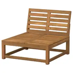 IKEA NÄmmarÖ Lenestol modulær, utendørs/lys brunbeiset, 81 cm tilbud