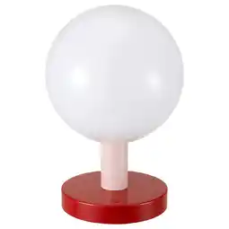 IKEA Solvinden led-lysdekorasjon, batteridrevet globe/rød lys rosa, 26 cm tilbud