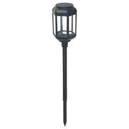 IKEA Solvinden led-lyspåle, solcelledrevet, utendørs/klar svart tilbud