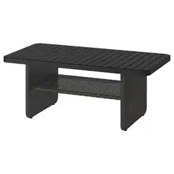 IKEA VittskÄr Bord, plastrotting utendørs/mørk grå, 110x58 cm tilbud