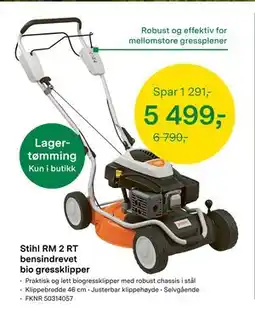 Felleskjøpet Stihl RM 2 RT bensindrevet bio gressklipper tilbud