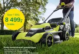 Felleskjøpet Ryobi batteridrevet gressklipper tilbud