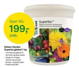 Felleskjøpet Nelson Garden Superba gjødsel 1 kg tilbud